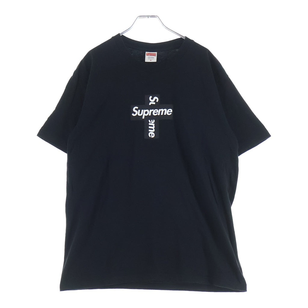 SUPREME(シュプリーム) 20AW Cross Box Logo Tee クロスボックスロゴ プリント クルーネック半袖Tシャツ カットソー ブラック