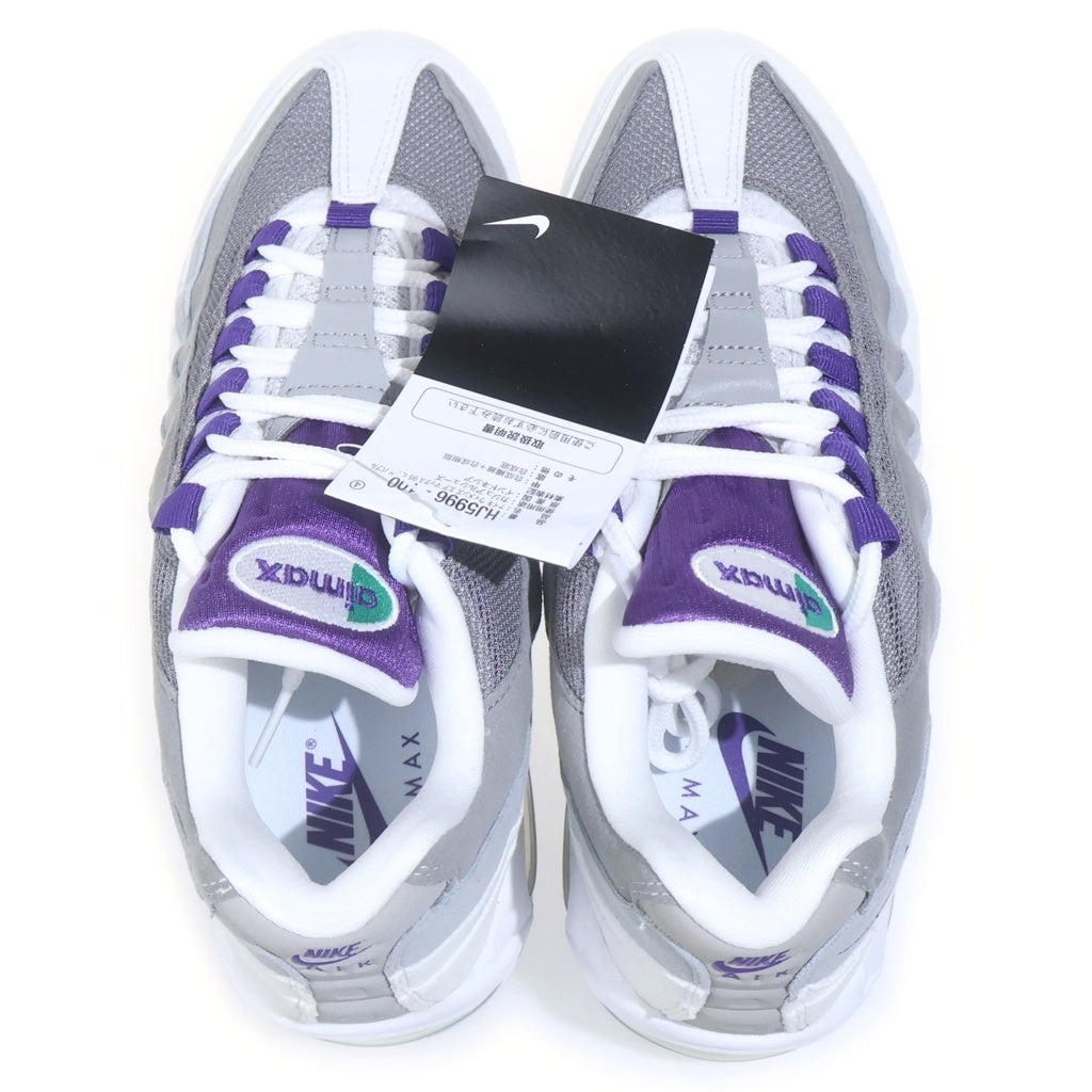 NIKE(ナイキ) Women's Air Max 95 OG Big Bubble Grape HJ5996 100 ウィメンズ エアマックス95 OG ビッグバブル グレープUS7.5/24.5cm ホワイト/グレー レディース