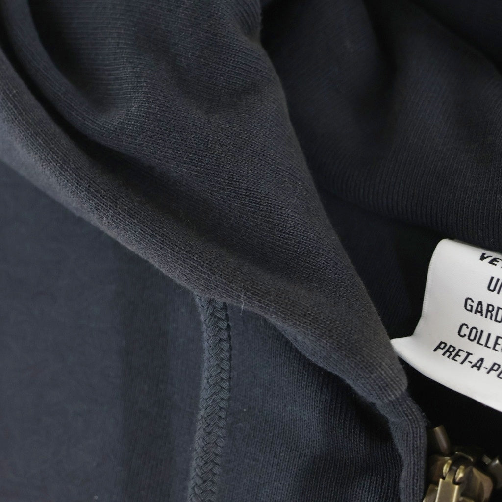 VETEMENTS(ヴェトモン) Puffed Oversized Zip-Up Hoodie パフド オーバーサイズドジップアップフーディー ブラック UH76ZU860B