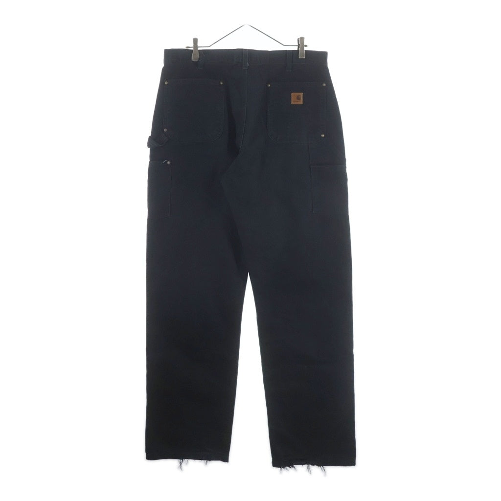 CARHARTT(カーハート) DOUBLE KNEE COTTON DUCK PAINTER PANTS メキシコ製 ダブルニー カーペンターパンツ ペインター コットンダック ブラック B136 BLK