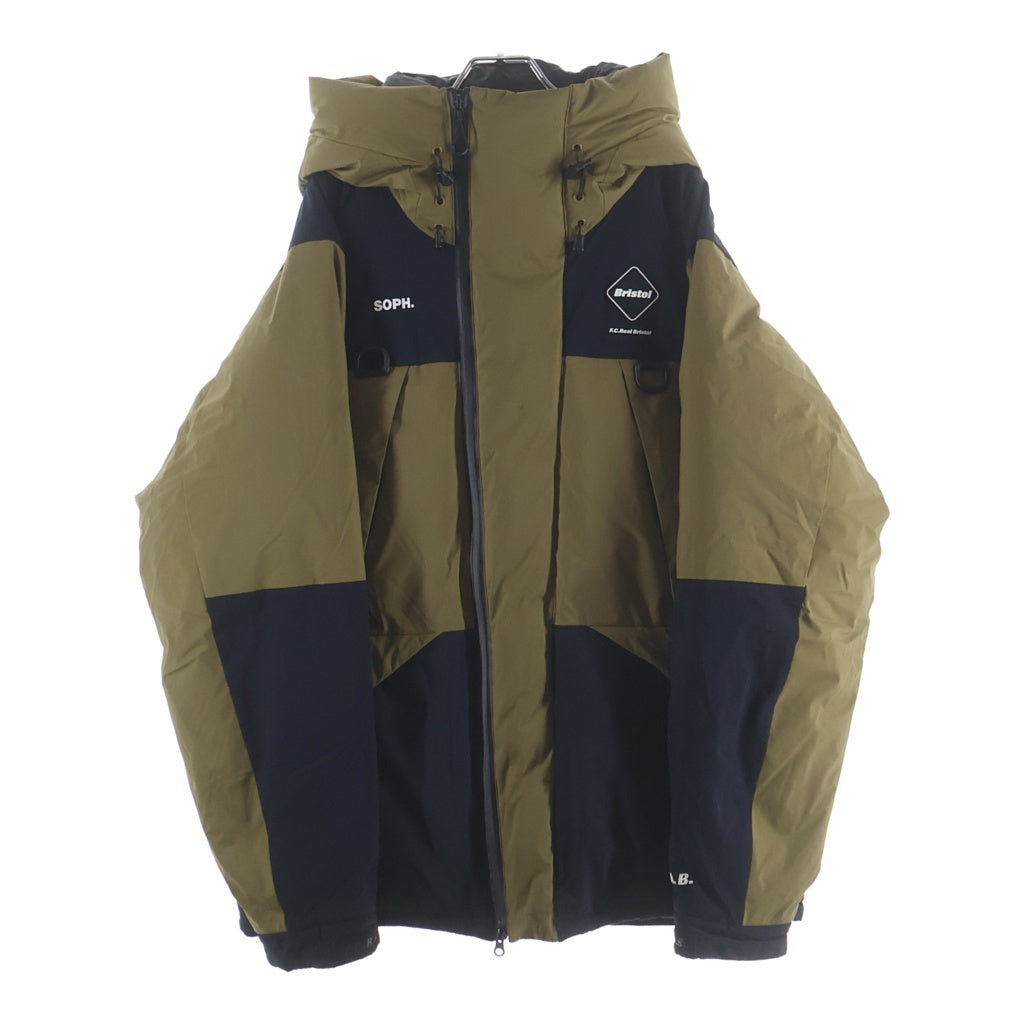 F.C.R.B./F.C.Real Bristol/FCRB(エフシーアールビー/エフシーレアルブリストル) 20AW DOWN BENCH PARKA ダウンベンチパーカー ダウンジャケット ベージュ/ブラック FCRB-202037
