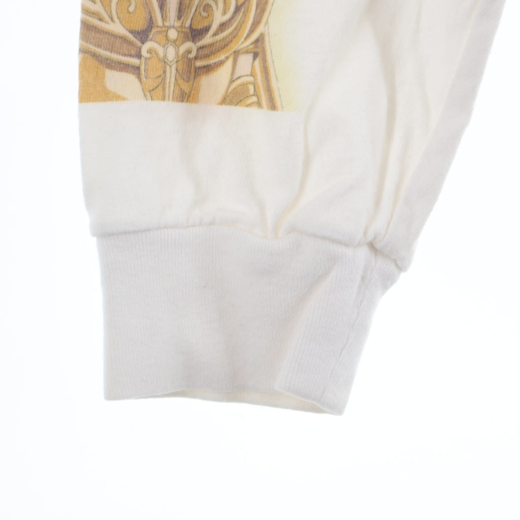 SAINT MICHAEL(セントマイケル) 21SS 聖人MICHAEL LONG SLEEVE プリント長袖Tシャツ カットソー ホワイト SM-S21-0000-011