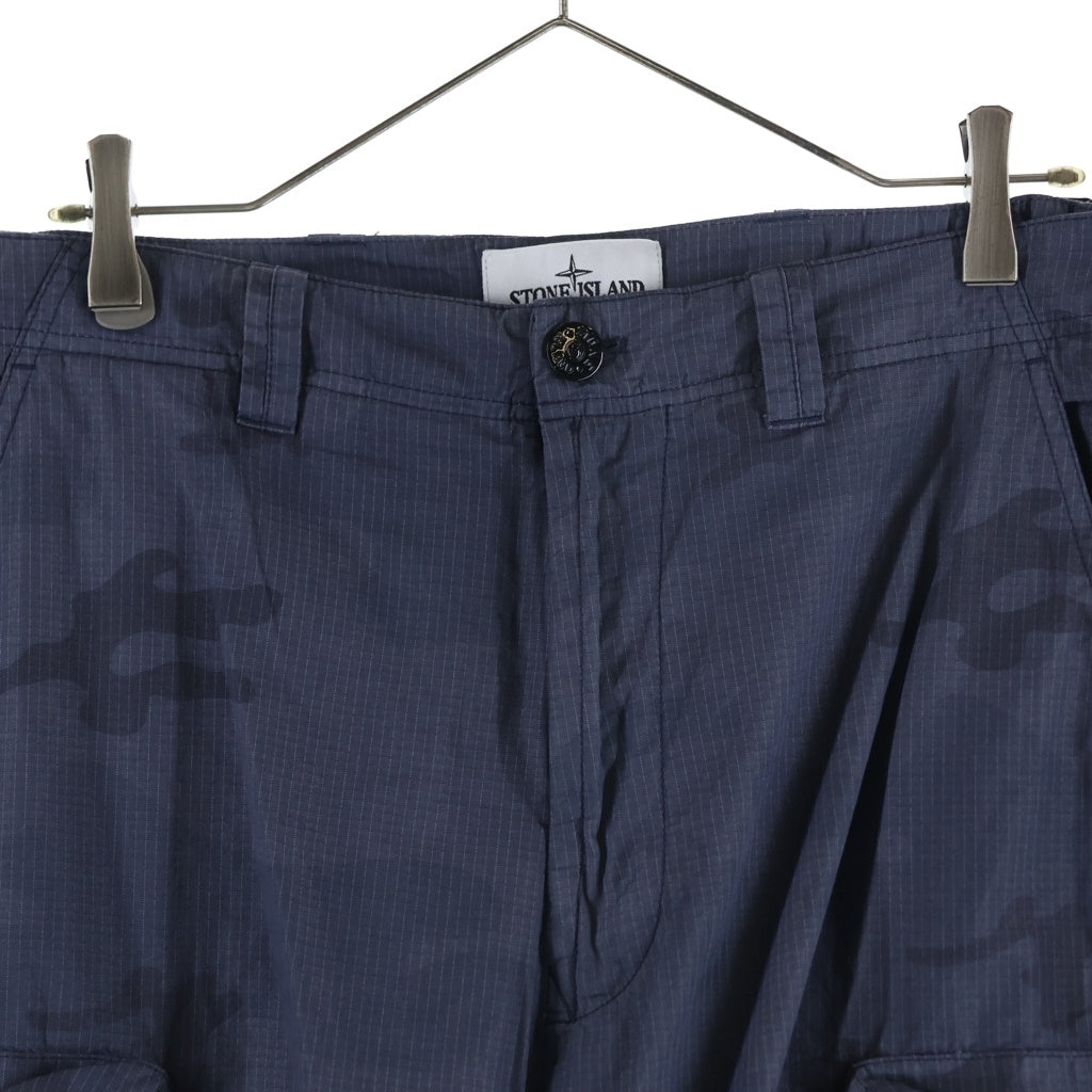 STONE ISLAND(ストーンアイランド) Camouflage Print Ripstop Cargo Pants カモフラージュプリント リップストップカーゴパンツ グレー L1S153100036S00E9