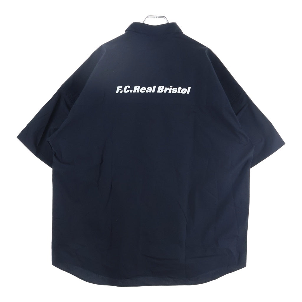 F.C.R.B.(エフシーアールビー) AUTHENTIC FLY FRONT S/S SHIRT オーセンティックフライフロント 半袖シャツ ネイビー FCRB-260070