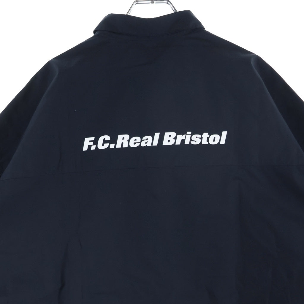 F.C.R.B.(エフシーアールビー) AUTHENTIC FLY FRONT S/S SHIRT オーセンティックフライフロント 半袖シャツ ネイビー FCRB-260070