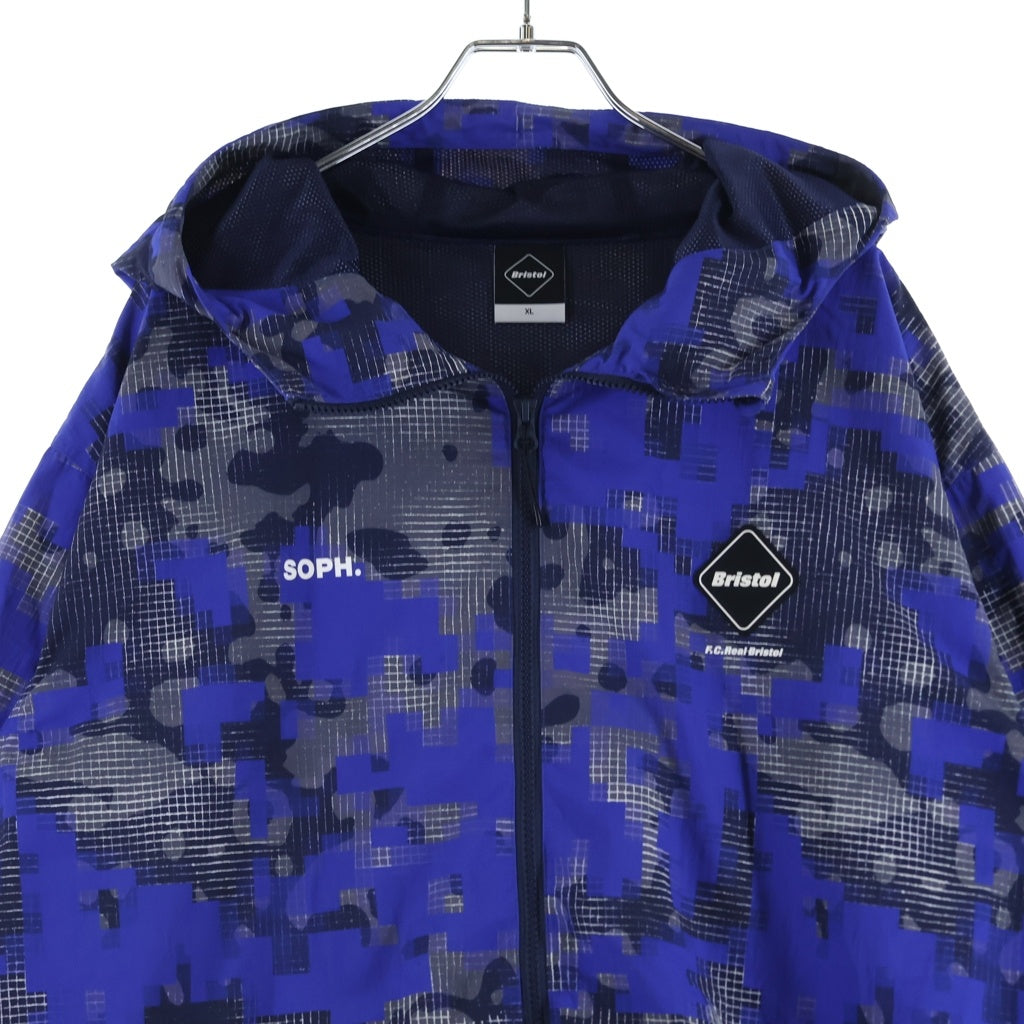 F.C.R.B./F.C.Real Bristol/FCRB(エフシーアールビー/エフシーレアルブリストル) ×fragment design CAMOUFLAGE NYLON BLOUSON カモフラージュナイロンブルゾン ブルー FCRB-260170