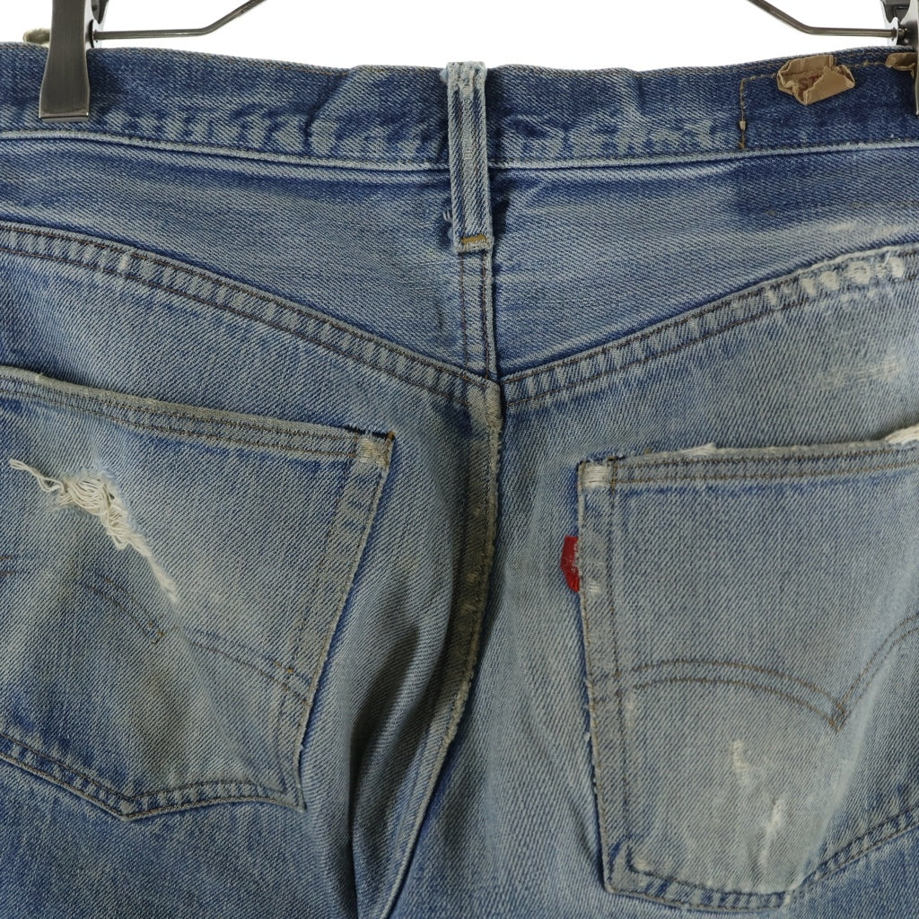 Levi's(リーバイス) 70S VINTAGE 501 66前期 ボタン裏刻印6 スモールe ボタンフライ ストレートデニムパンツ