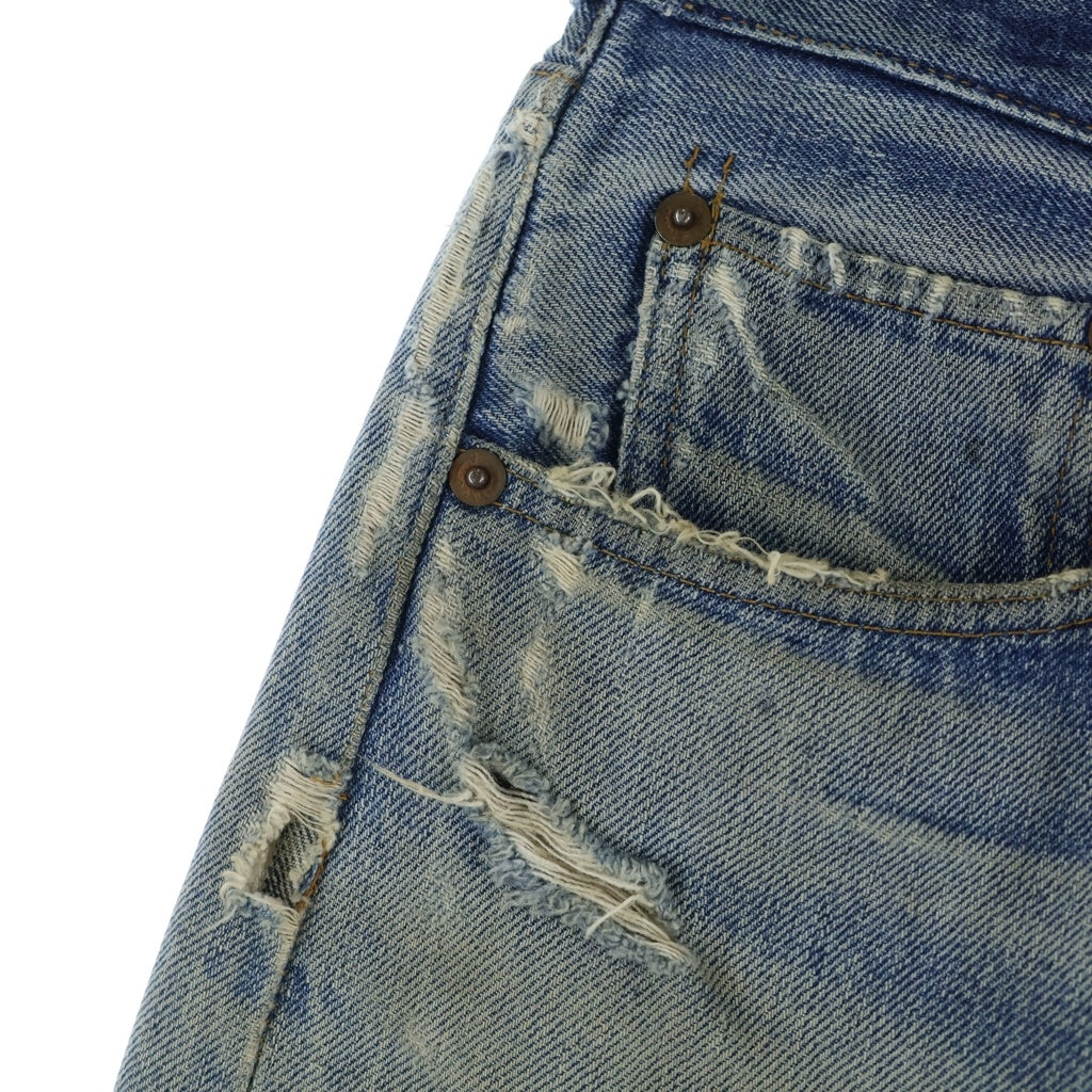 Levi's(リーバイス) 70S VINTAGE 501 66前期 ボタン裏刻印6 スモールe ボタンフライ ストレートデニムパンツ