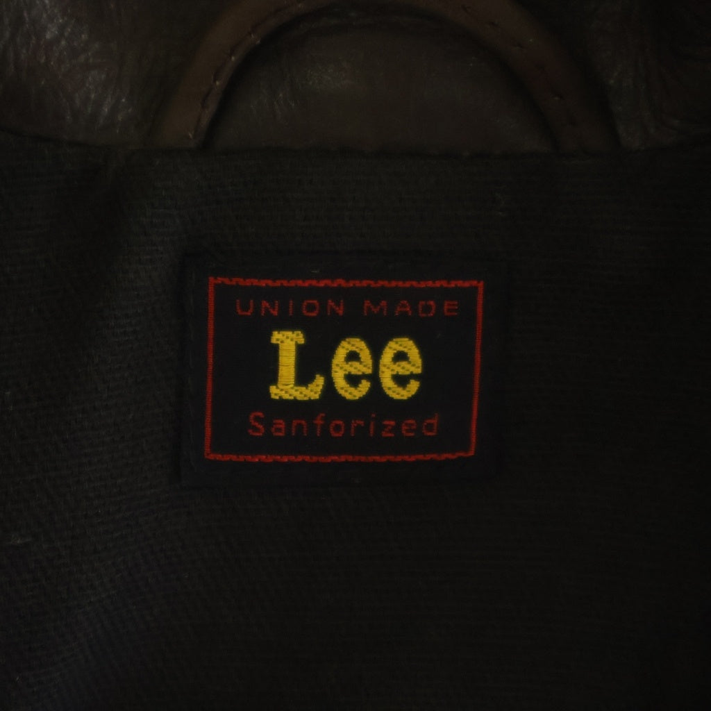 LEE(リー) レザートラッカージャケット ブラウン