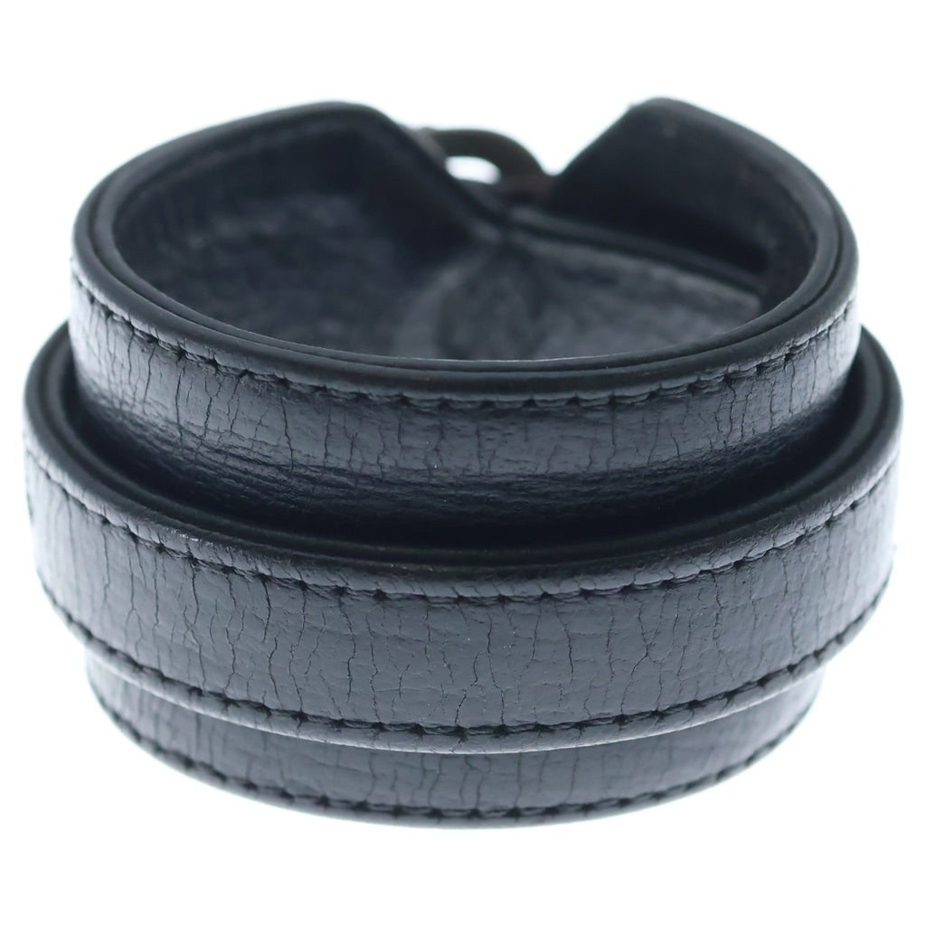 CHROME HEARTS(クロムハーツ) R&R TINY BUCKLE ガンスリンガー タイニーバックル レザーブレスレット チョーカー ブラック/シルバー