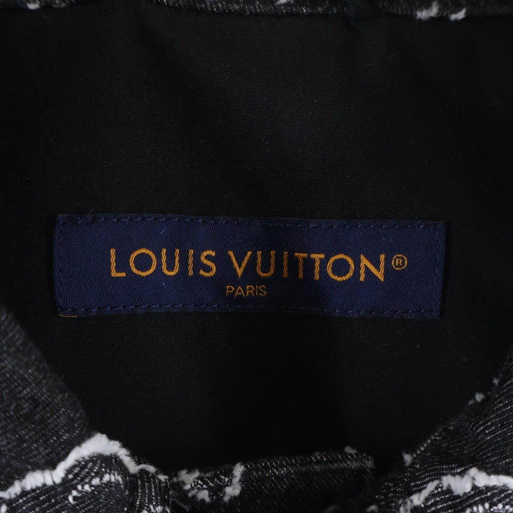 LOUIS VUITTON(ルイヴィトン) 23AW モノグラム 半袖デニムシャツ ブラック RM232 ARS HPS73W