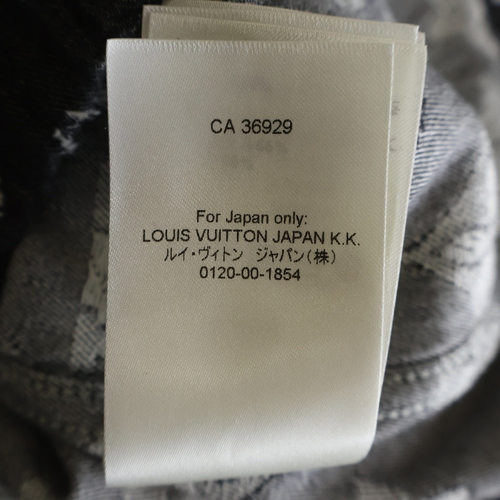 LOUIS VUITTON(ルイヴィトン) 23AW モノグラム 半袖デニムシャツ ブラック RM232 ARS HPS73W