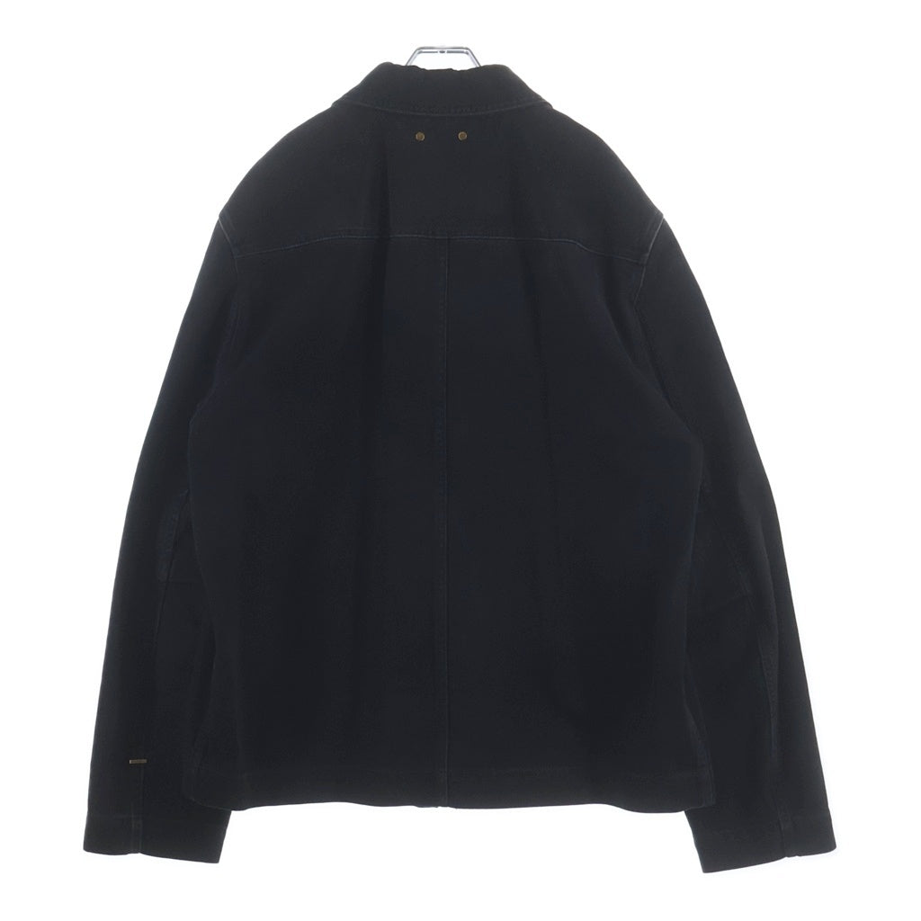LOUIS VUITTON(ルイヴィトン) 24AW ワークウェアエンボスモノグラムブルゾン デニムジャケット ブラック RM242MQ CCU HRA50W