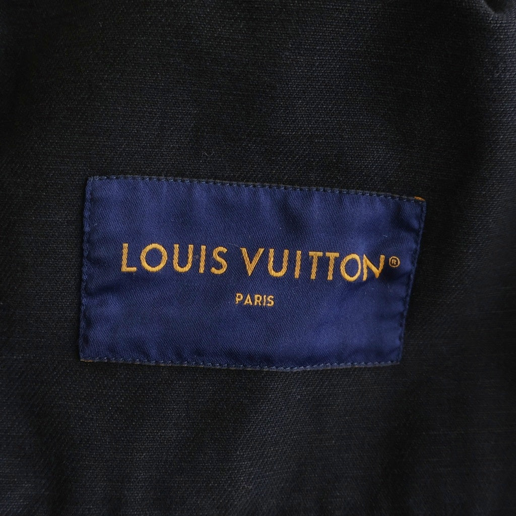 LOUIS VUITTON(ルイヴィトン) 24AW ワークウェアエンボスモノグラムブルゾン デニムジャケット ブラック RM242MQ CCU HRA50W
