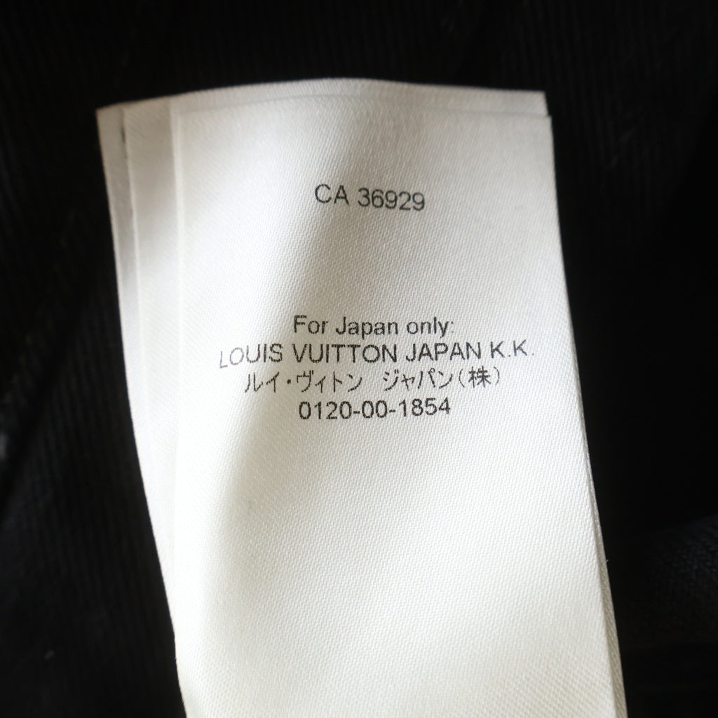 LOUIS VUITTON(ルイヴィトン) 24AW ワークウェアエンボスモノグラムブルゾン デニムジャケット ブラック RM242MQ CCU HRA50W
