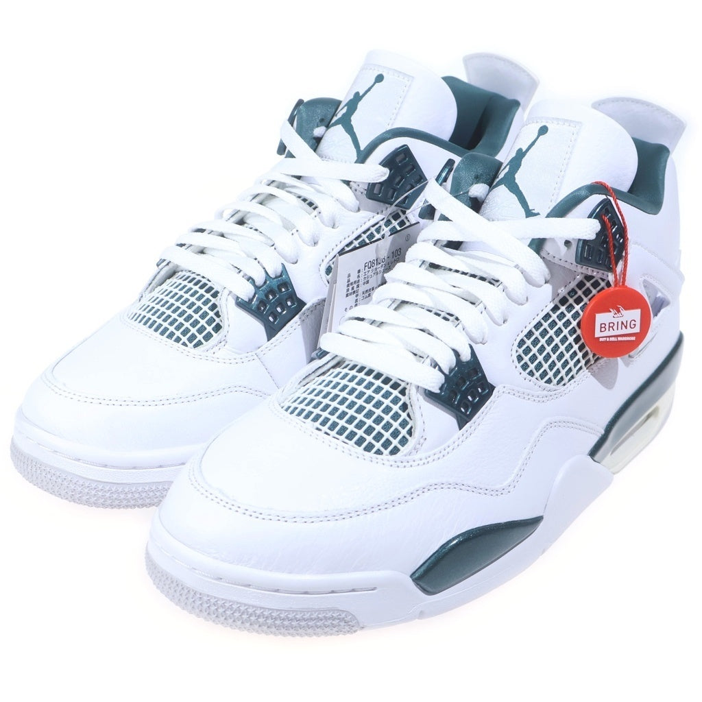 NIKE(ナイキ) AIR JORDAN 4 RETRO OXIDIZED GREEN FQ8138-103 エアジョーダン4 レトロ オキシダイズドグリーン ハイカットスニーカー ホワイト/グリーン US10/28cm