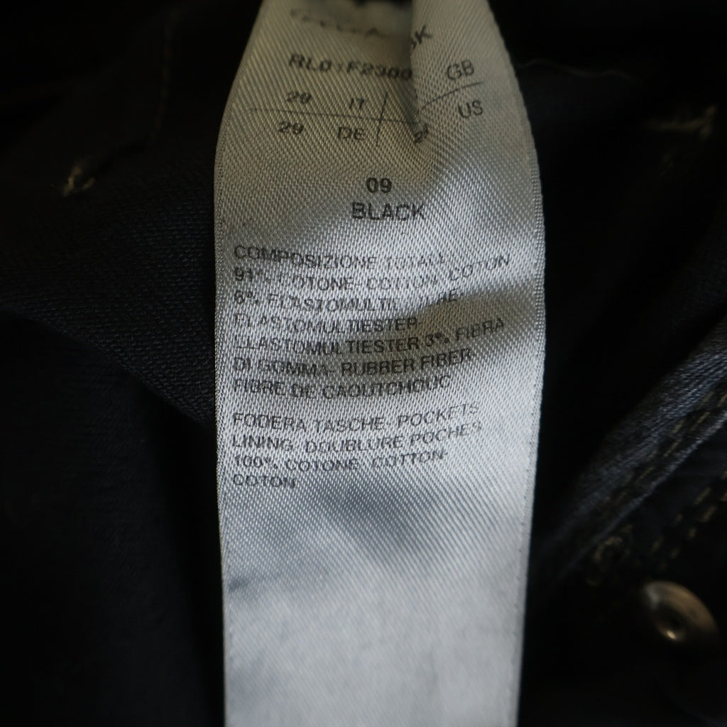 Rick Owens(リックオウエンス) 26SS VEGA JEANS ベガジーンズ コーティングデニムパンツ スリムフィットジーンズ ブラック RL01F2300-SDBK