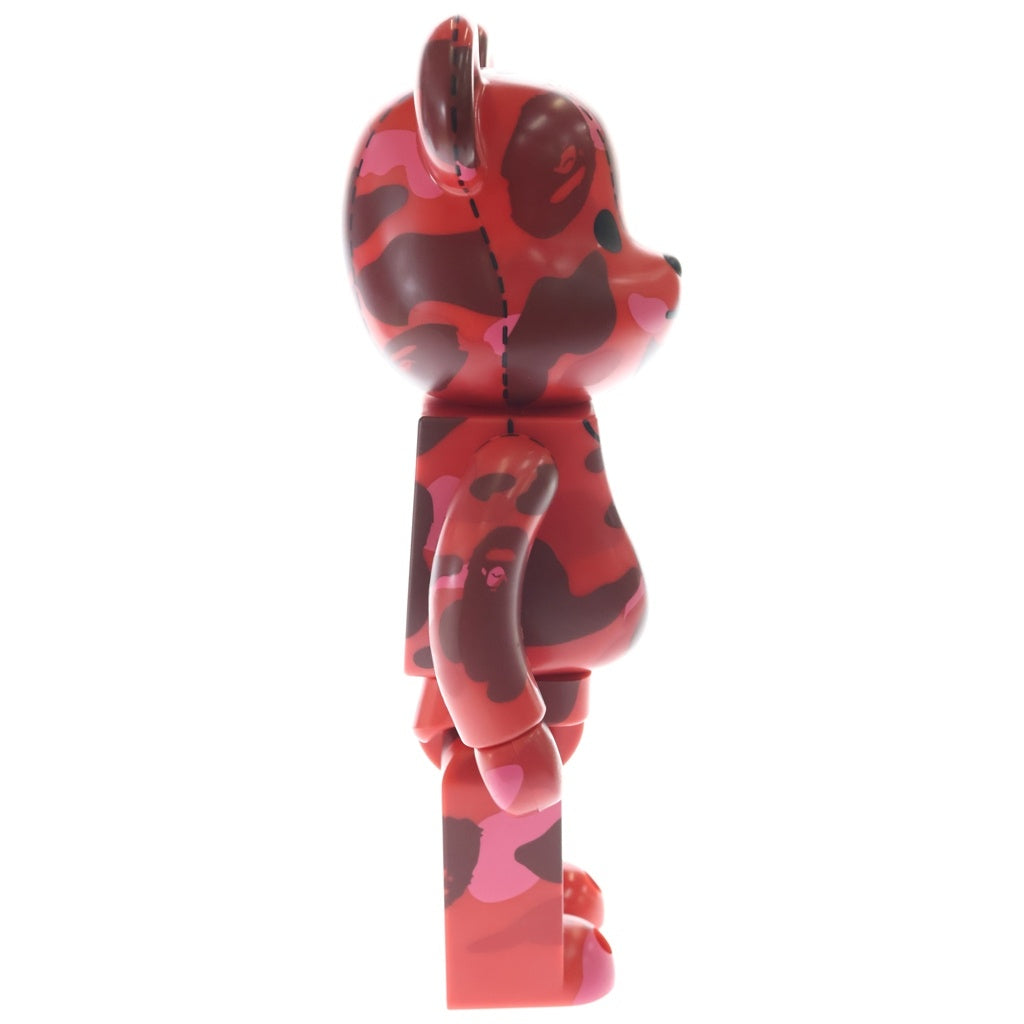 MEDICOM TOY(メディコムトイ) ×BAPE BE@RBRICK 1st CAMO ベアブリック 1stカモ 人形 レッド