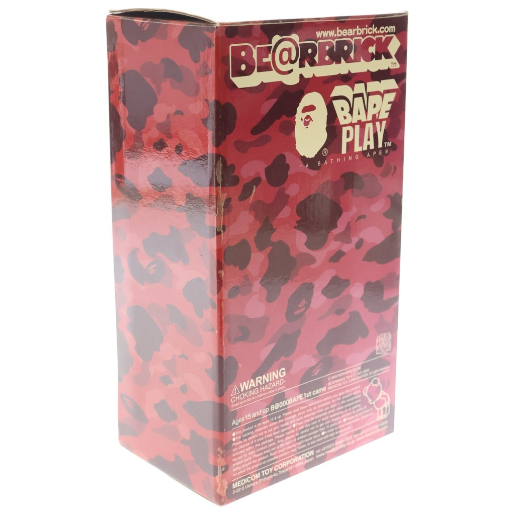 MEDICOM TOY(メディコムトイ) ×BAPE BE@RBRICK 1st CAMO ベアブリック 1stカモ 人形 レッド