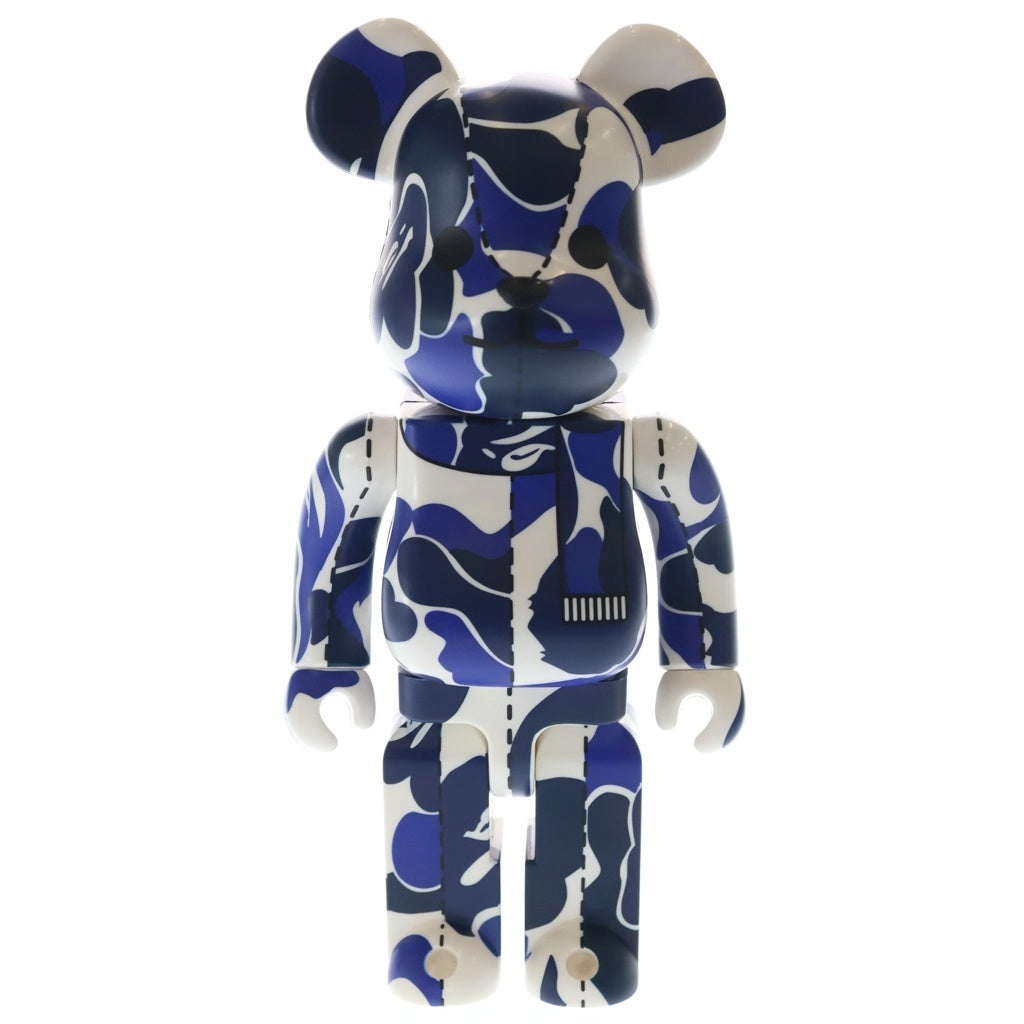 MEDICOM TOY(メディコムトイ) ×BAPE BE@RBRICK Play CAMO ベアブリック プレイカモ 人形 ブルー/ホワイト