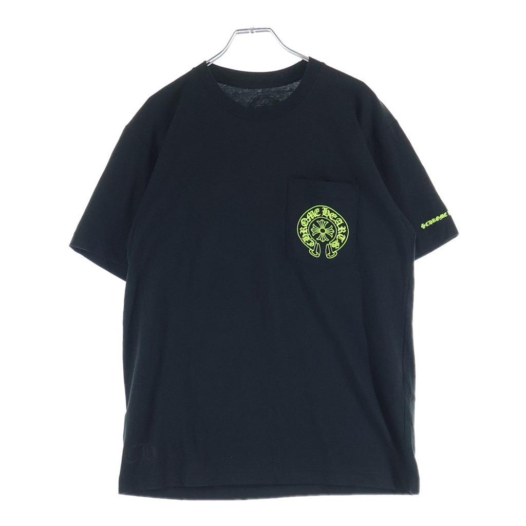 CHROME HEARTS(クロムハーツ) HORSESHOE S/S TEE BLACK/NEON YELLOW ホースシュー ショートスリーブ Tシャツ ブラック/イエロー