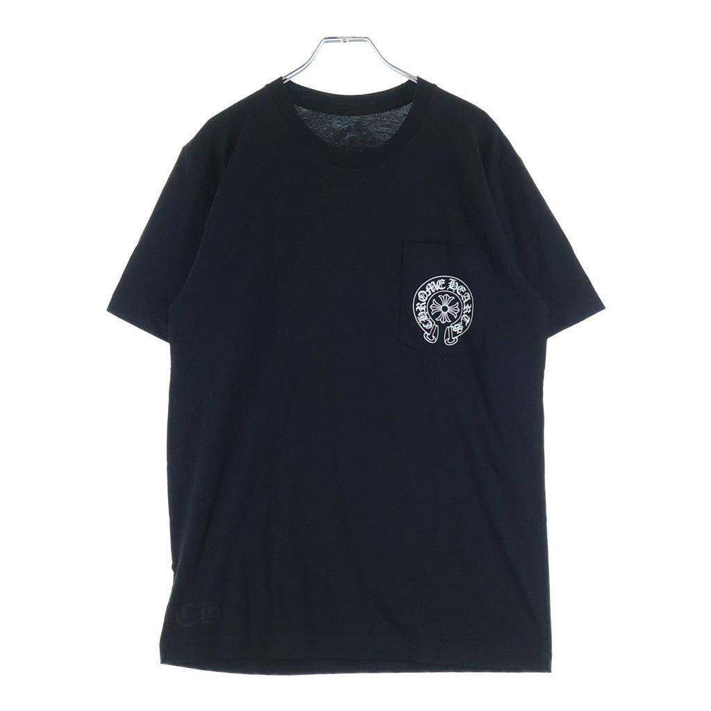 CHROME HEARTS(クロムハーツ) Honolulu Horseshoe SS Tee ホノルル限定 バック ホースシュー クルーネック半袖Tシャツカットソー ブラック