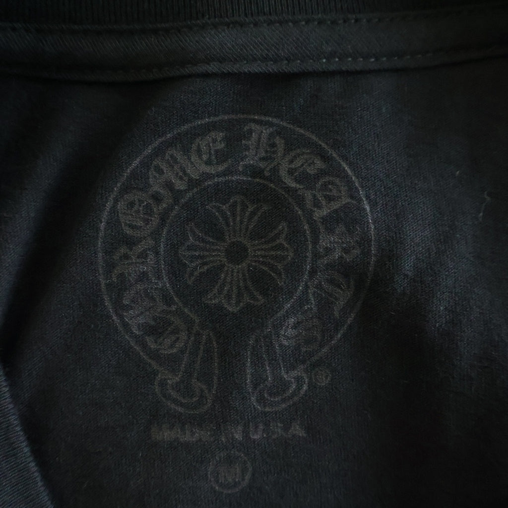 CHROME HEARTS(クロムハーツ) Honolulu Horseshoe SS Tee ホノルル限定 バック ホースシュー クルーネック半袖Tシャツカットソー ブラック