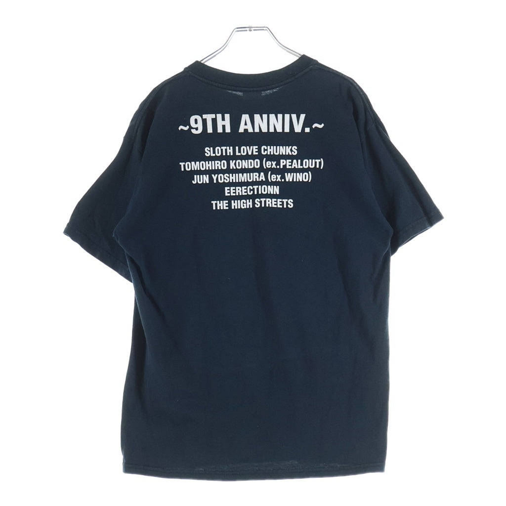 NUMBER (N)INE(ナンバーナイン) LISTEN TO THE SILENCE 9周年記念ツアーフォト半袖Tシャツ カットソー ブラック