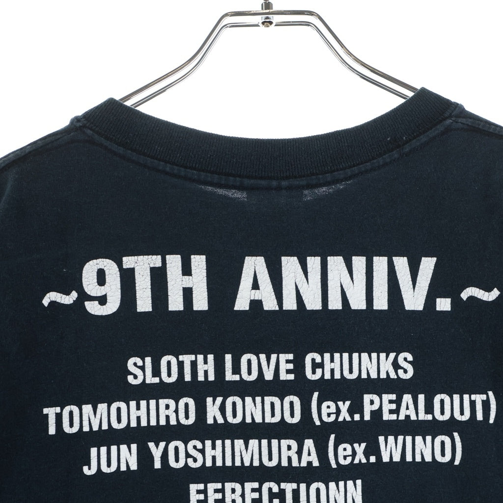 NUMBER (N)INE(ナンバーナイン) LISTEN TO THE SILENCE 9周年記念ツアーフォト半袖Tシャツ カットソー ブラック