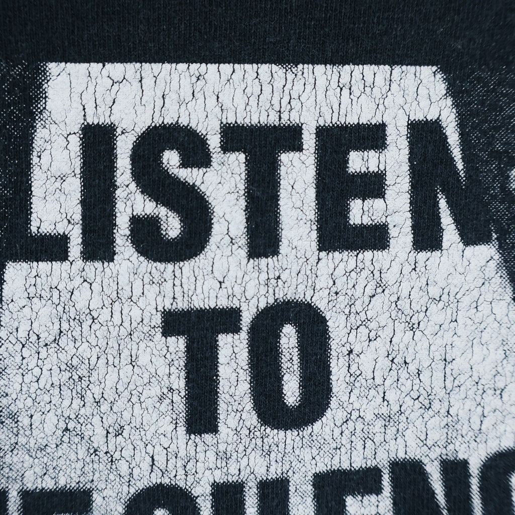 NUMBER (N)INE(ナンバーナイン) LISTEN TO THE SILENCE 9周年記念ツアーフォト半袖Tシャツ カットソー ブラック