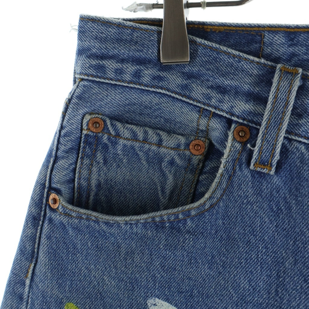 About Dreams(アバウトドリームズ) Butterfly Denim アバウトドリームス バタフライプリント リメイク デニムパンツ インディゴ
