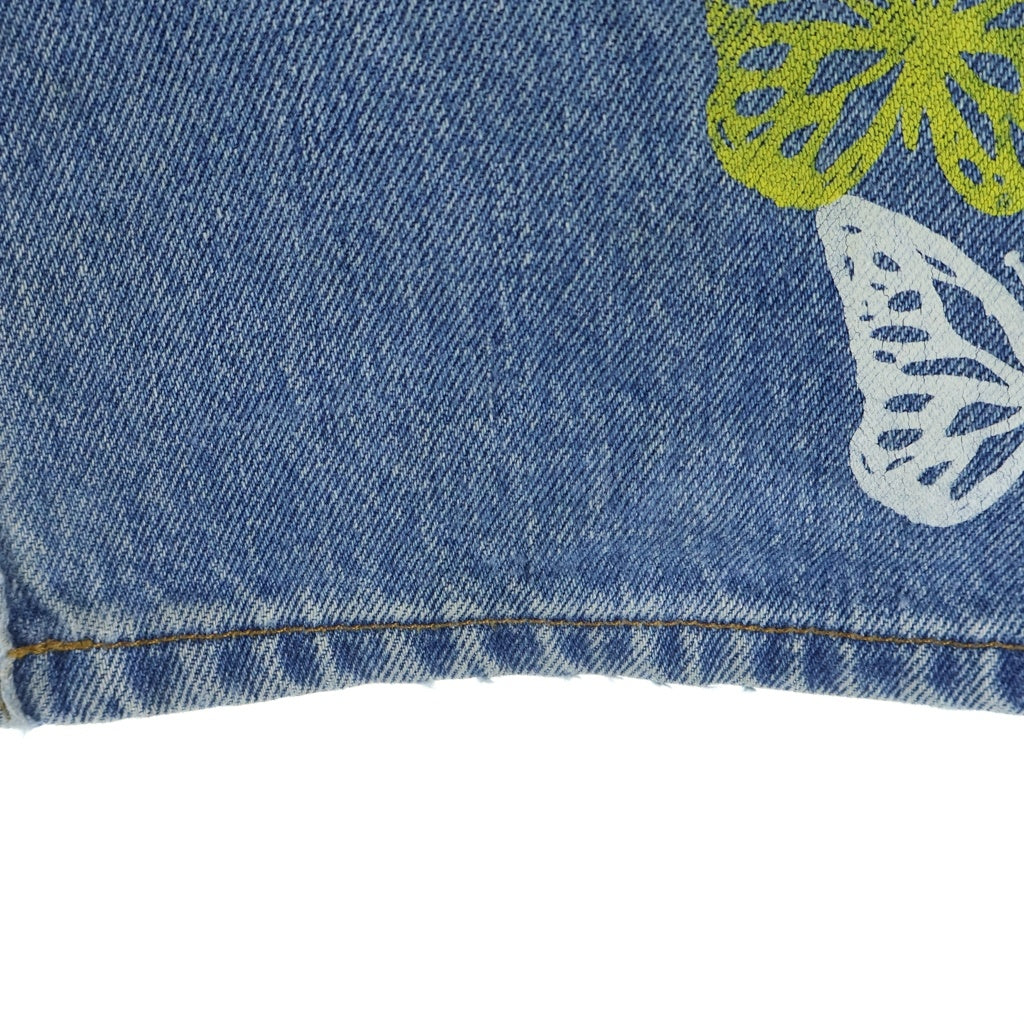About Dreams(アバウトドリームズ) Butterfly Denim アバウトドリームス バタフライプリント リメイク デニムパンツ インディゴ