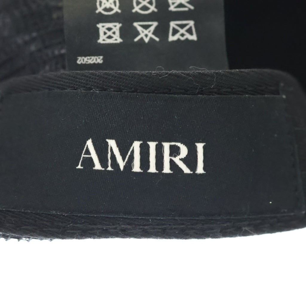 AMIRI(アミリ) BANDANA REPAIR LOGO CAP バンダナ リペア ロゴキャップ ブラック AMHATR1028