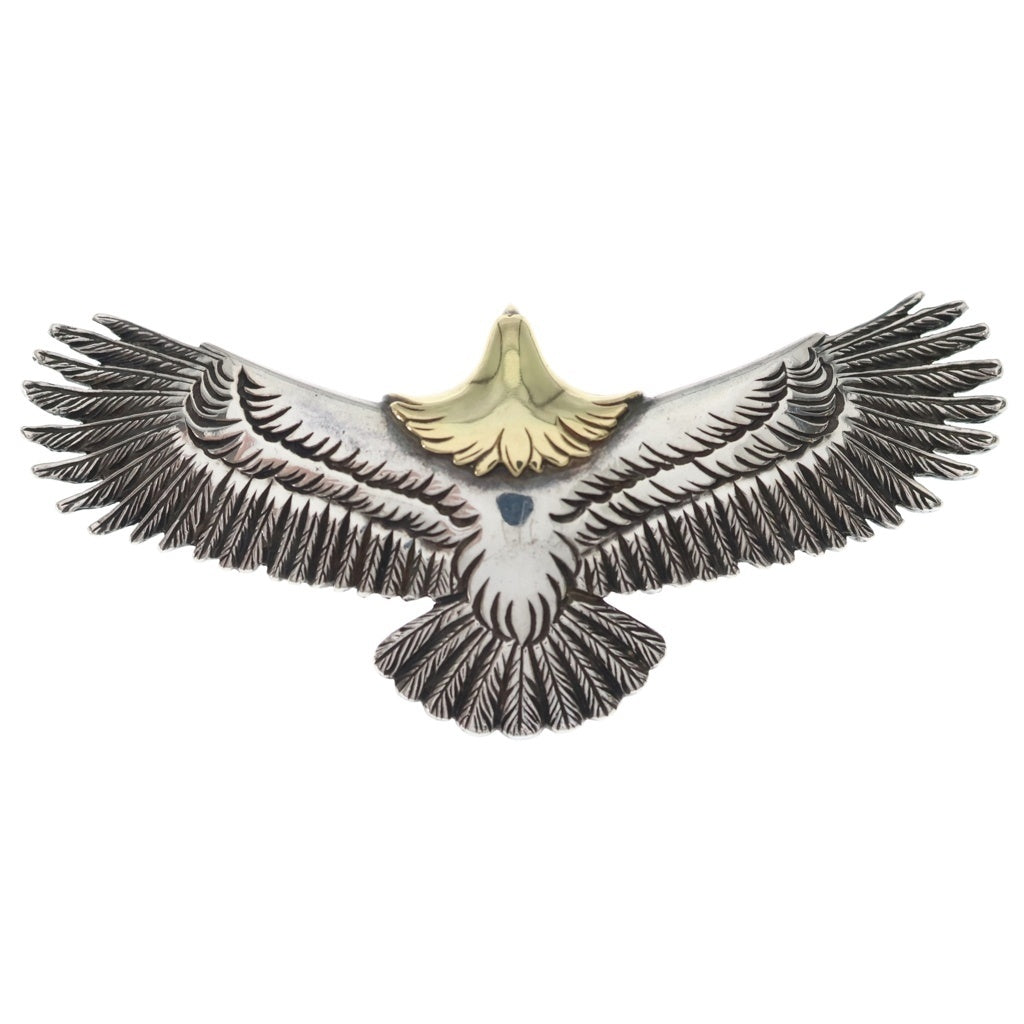 WING ROCK(ウィングロック) Eagle Pendant top Diamond-L 両目ダイヤ付きイーグルネックレストップ シルバー/ゴールド
