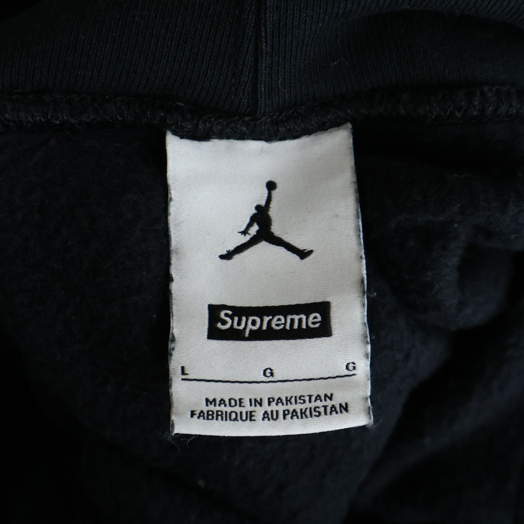 SUPREME(シュプリーム) 24AW×NIKE Jordan Hooded Sweatshirtナイキ ジョーダン フーディースウェットシャツ プルオーバーパーカー ブラック HF0836-010