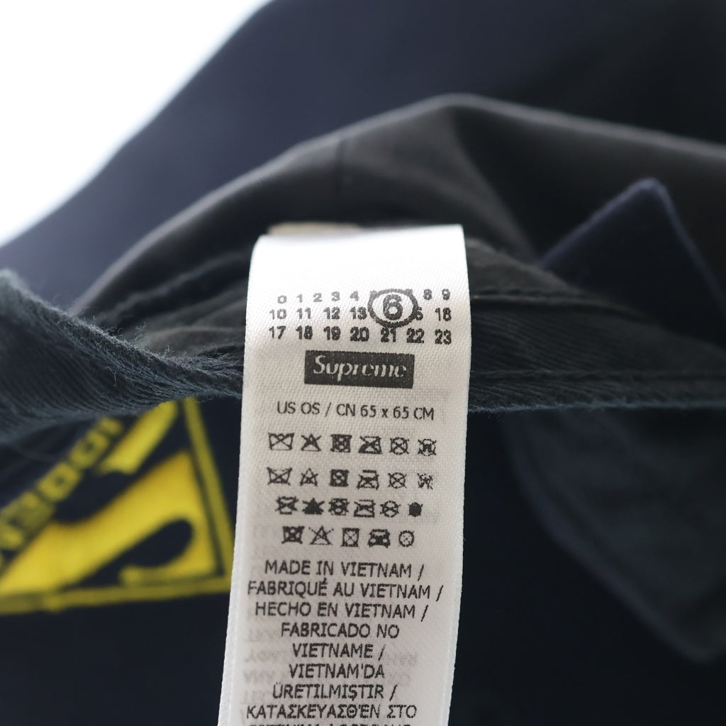 SUPREME(シュプリーム) ×MM6 Maison Margiela Split 6-Panel メゾンマルジェラ スプリット 6パネル キャップ 帽子 ネイビー