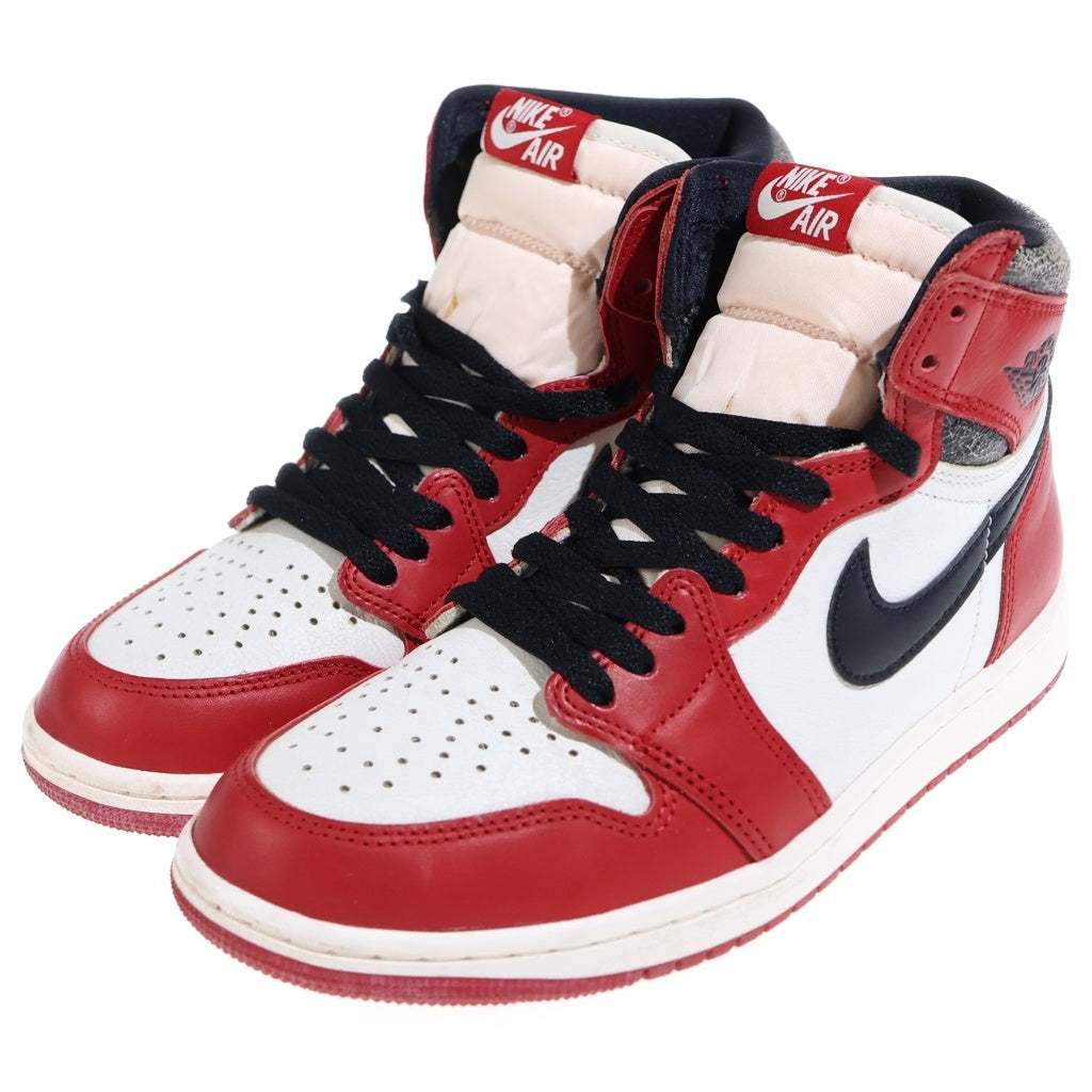 NIKE(ナイキ) AIR JORDAN 1 HIGH OG DZ5485-612 エアジョーダン1 ロスト&ファウンド シカゴ ハイカットスニーカー ホワイト/レッド US8.5/26.5cm