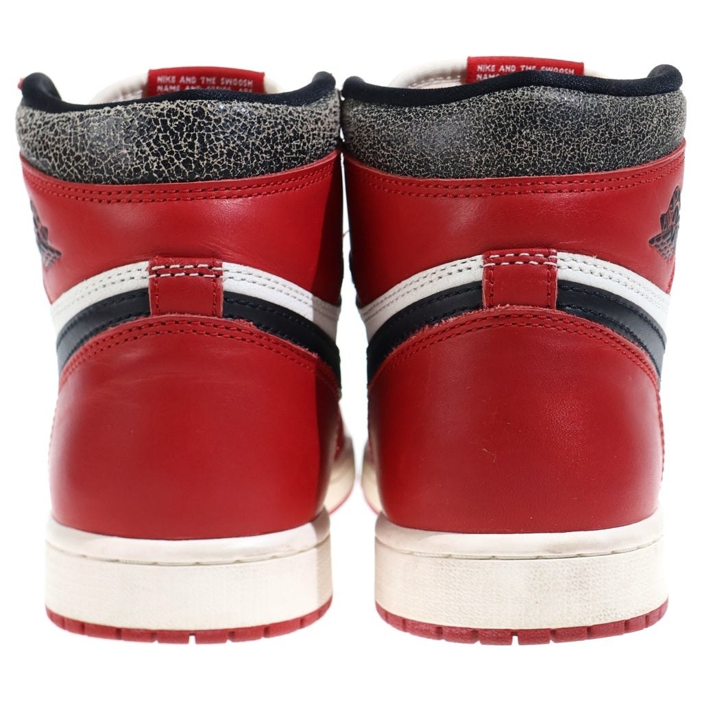 NIKE(ナイキ) AIR JORDAN 1 HIGH OG DZ5485-612 エアジョーダン1 ロスト&ファウンド シカゴ ハイカットスニーカー ホワイト/レッド US8.5/26.5cm