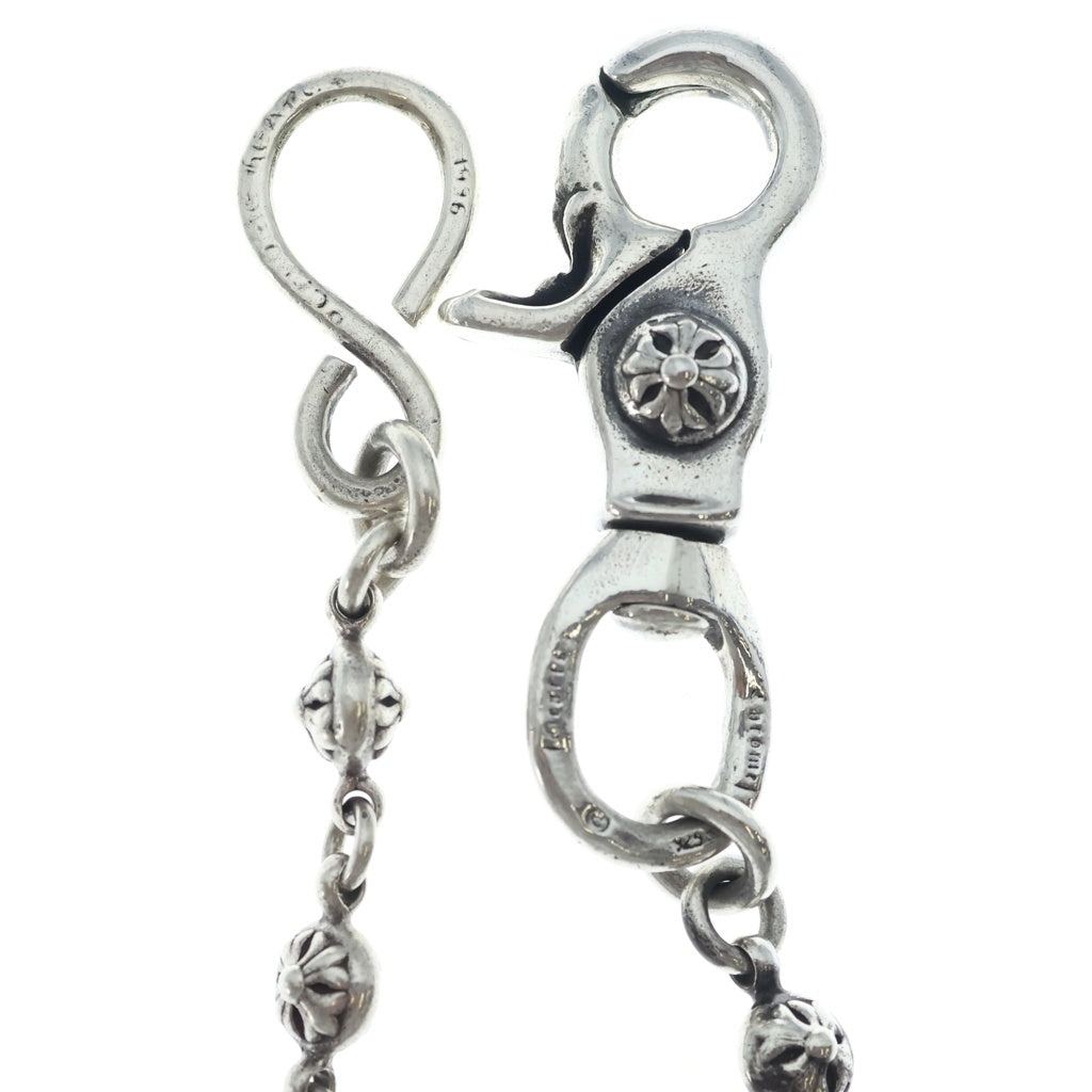 CHROME HEARTS(クロムハーツ) 1BALL SHORT-S/1クリップショート#1クロスボール ウォレットチェーン シルバー