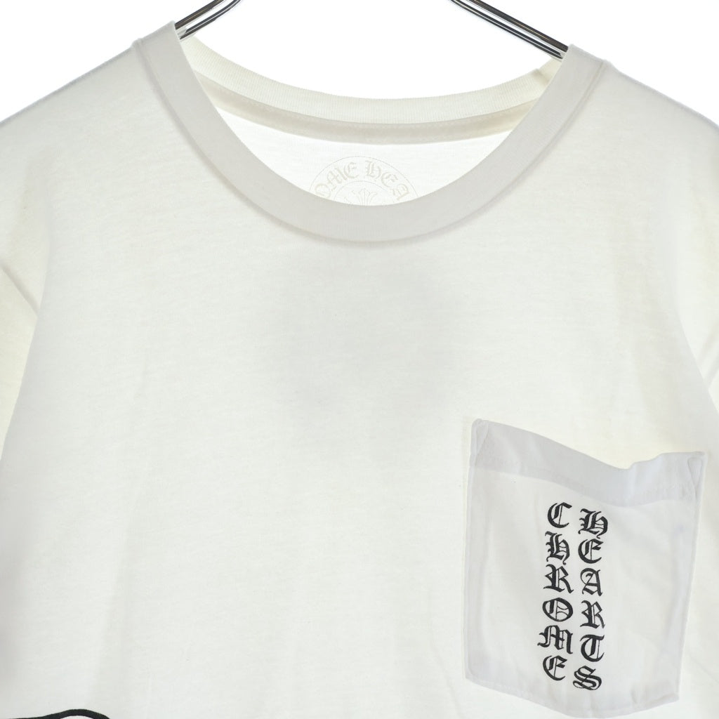 CHROME HEARTS(クロムハーツ) CH T-BAR T-SHRT 1 Tバーバックホースシュープリント 半袖Tシャツ カットソー ホワイト -
