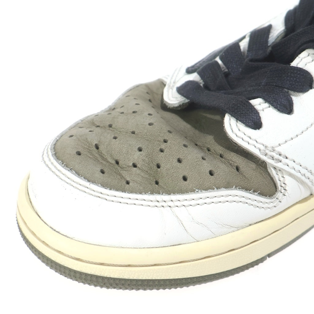 NIKE(ナイキ) ×TAVIS SCOTT AIR JORDAN1 LOW OG SP DM7866-200 エアジョーダン1 ローカットスニーカー カーキ US8.5/26.5cm