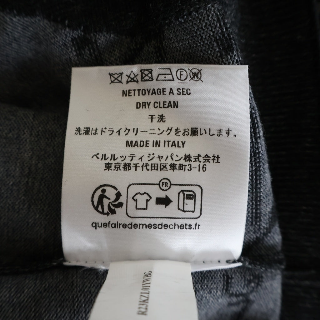 Berluti(ベルルッティ) カリグラフィ スクリット パターン フーディー ジップ パーカー ブラック