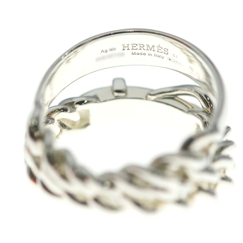 HERMES(エルメス) ブックルセリエ アンフレクシブル SV925 #57 リング 指輪 シルバー レディース