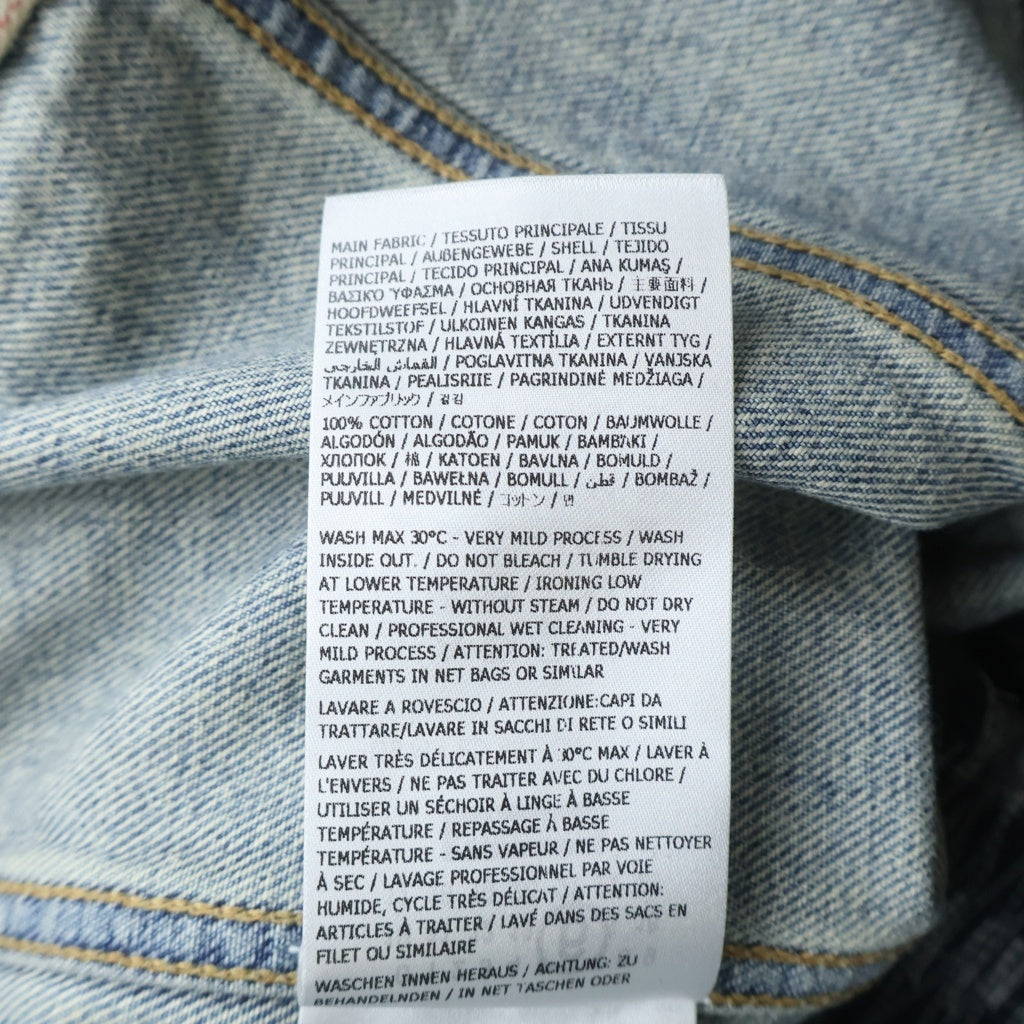 SUPREME(シュプリーム) 26SS ×MM6 Maison Margiela Distressed Selvedge Denim Trucker Jacket メゾンマルジェラ ディストレスド セルビッジデニムトラッカージャケット