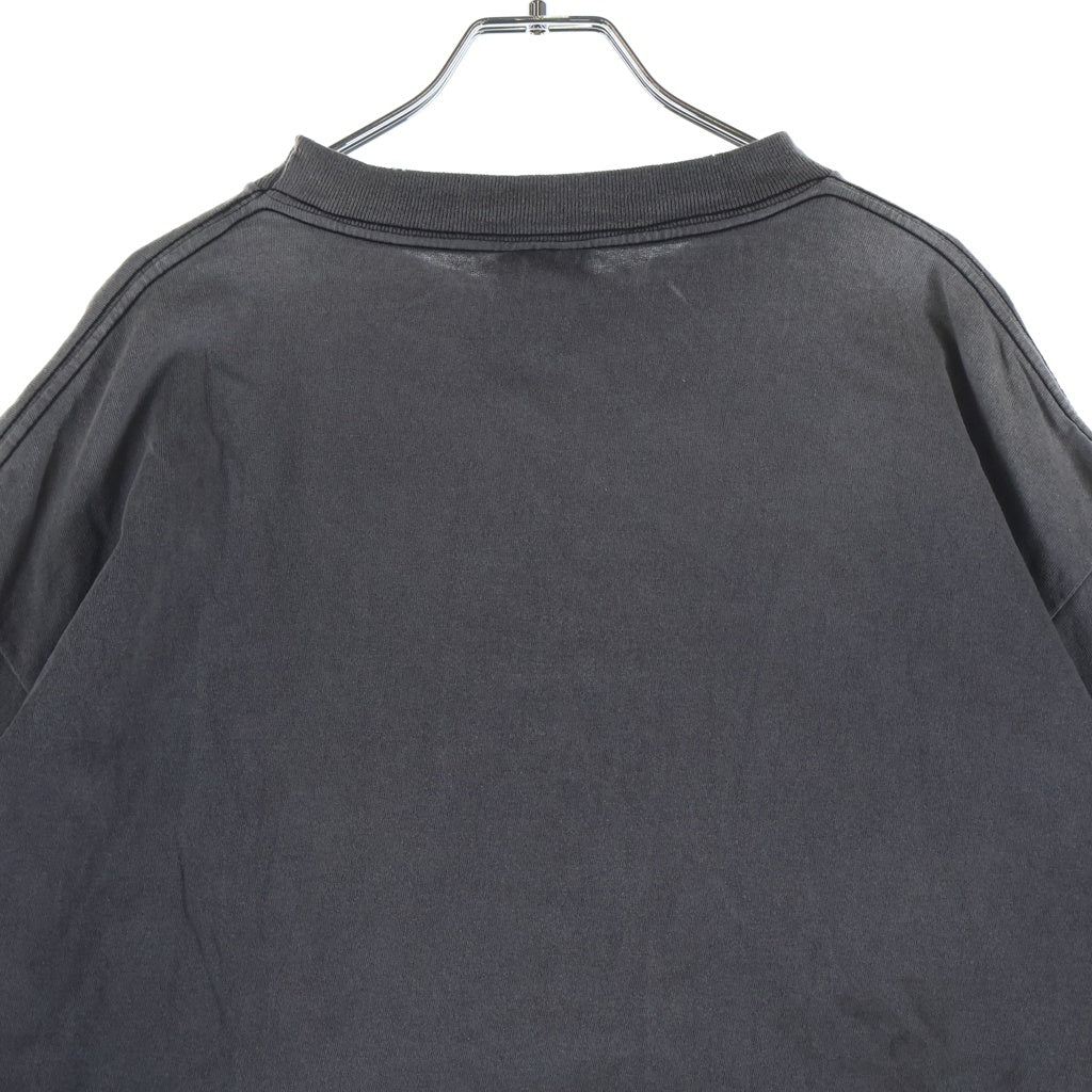 SAINT MICHAEL(セントマイケル) 25AW SS TEE FIST ダメージ加工 半袖Tシャツ グレー SM-HR1-0000-001