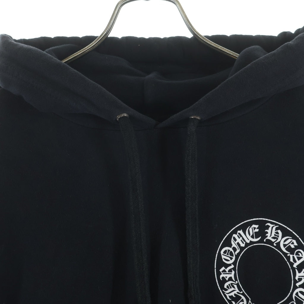 CHROME HEARTS(クロムハーツ) SWTSHRT PLVR MATTY BOY バックホースシュープリントパーカー フーディー ブラック