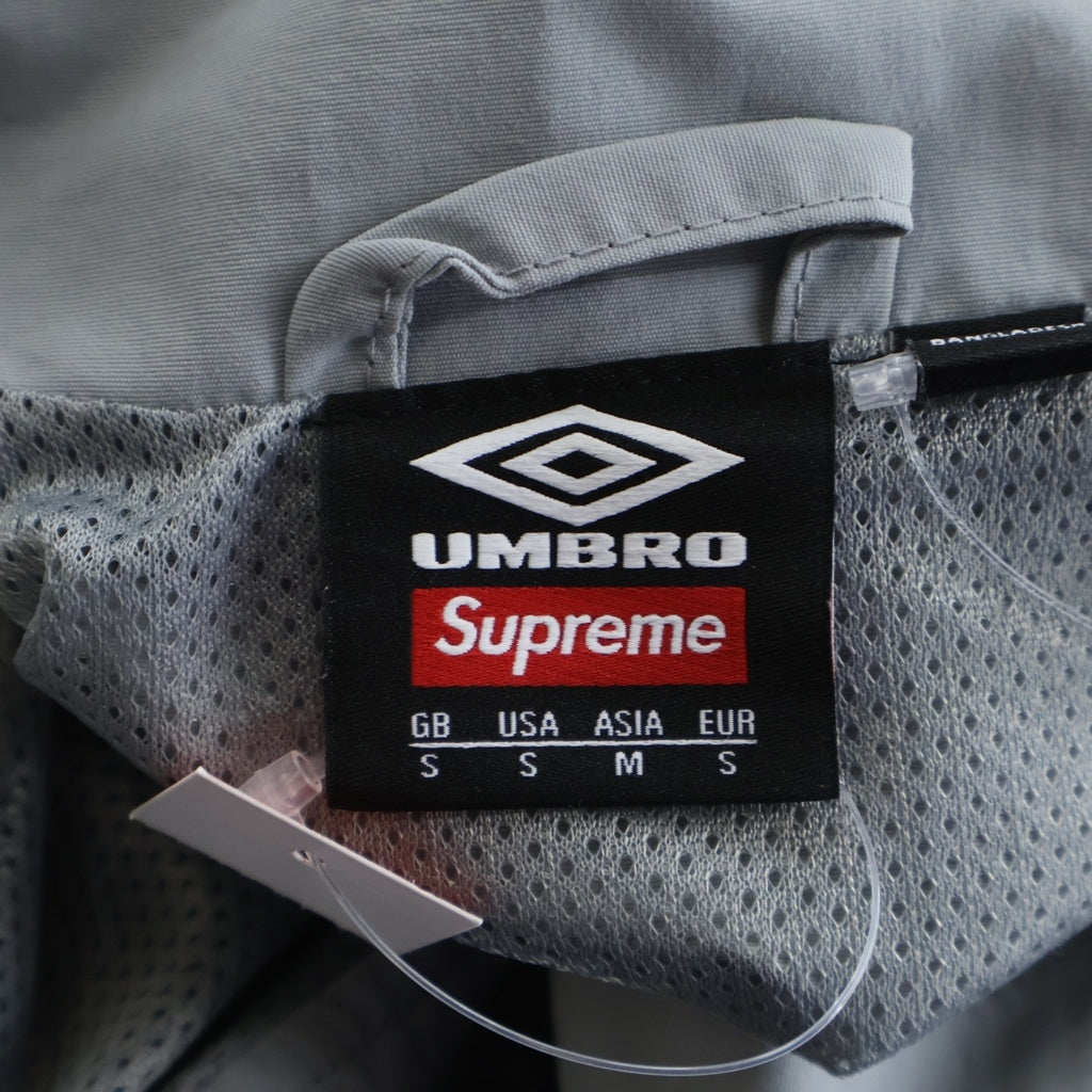 SUPREME(シュプリーム) x Umbro Rhinestone Track Jacket アンブロ ラインストーン トラックジャケット グレー