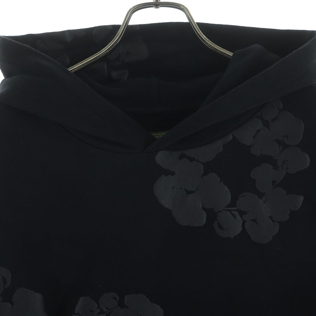 DENIM TEARS(デニムティアーズ) Mono Wreath Hoodie モノリース プルオーバーフーディー パーカー ブラック