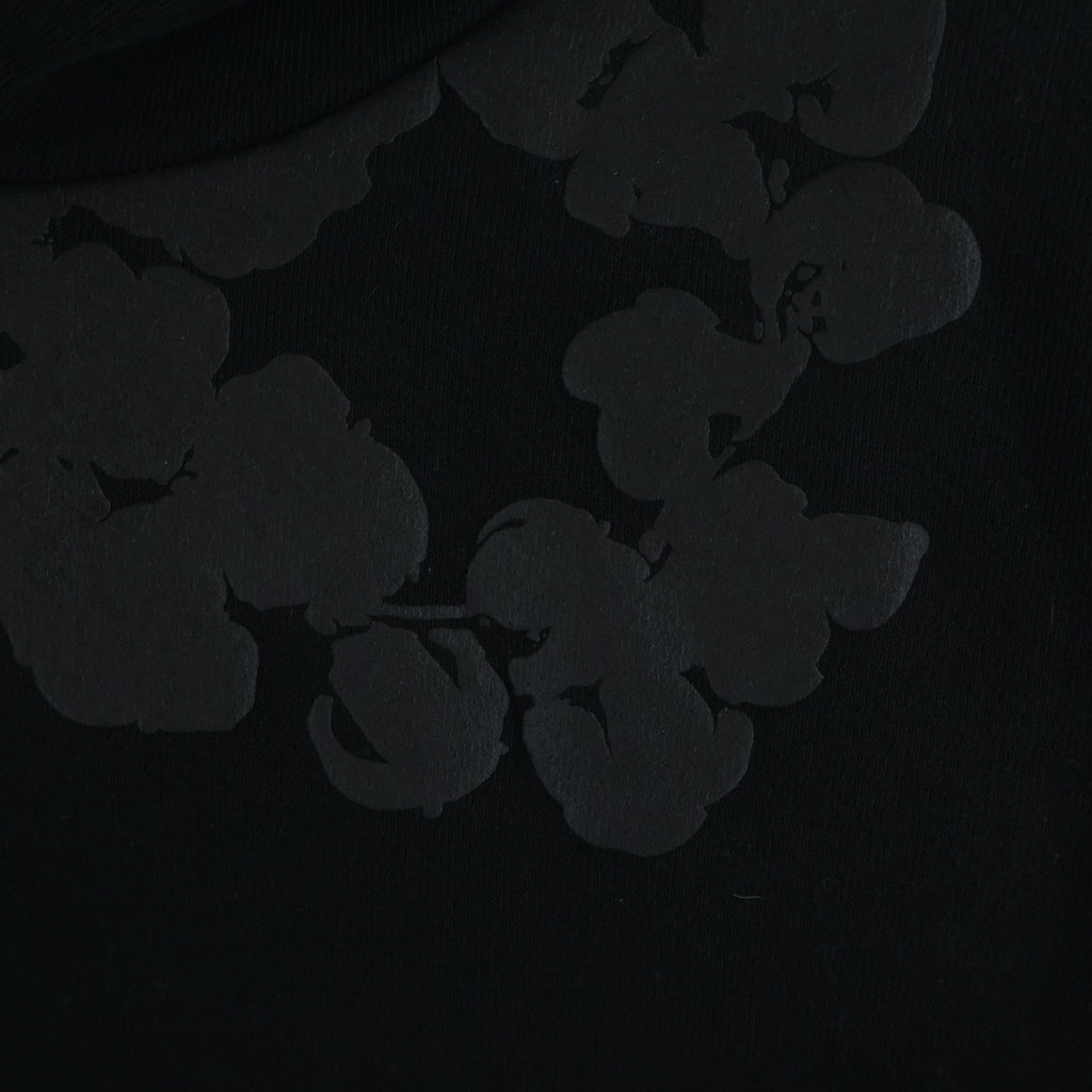 DENIM TEARS(デニムティアーズ) Mono Wreath Hoodie モノリース プルオーバーフーディー パーカー ブラック