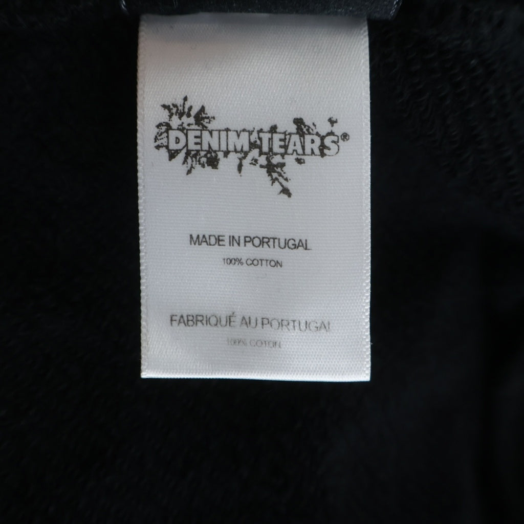DENIM TEARS(デニムティアーズ) Mono Wreath Hoodie モノリース プルオーバーフーディー パーカー ブラック